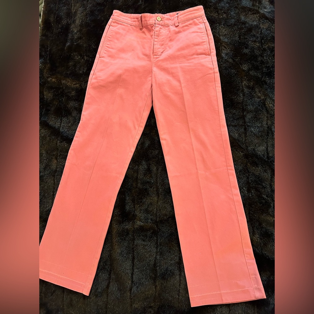 Vineyard Vines Youth Pants Size 16 Pink Cotton Casual Pants Minor Flaw